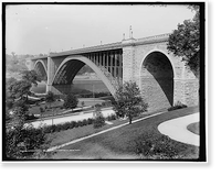 Washington Bridge from east end, New York Classic, Antique Poster
