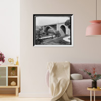 Washington Bridge from east end, New York Classic, Antique Poster