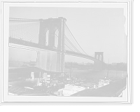 Historic Framed Print, [Brooklyn Bridge, New York, N.Y.],  17-7/8" x 21-7/8"