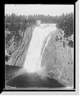 Historic Framed Print, [Montmorency Falls (near view from above), Quebec [sic], Quebec],  17-7/8" x 21-7/8"