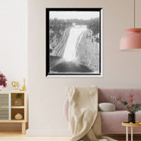 Historic Framed Print, [Montmorency Falls (near view from above), Quebec [sic], Quebec],  17-7/8" x 21-7/8"