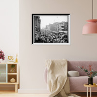 Labor Day crowd, Main St., Buffalo, N.Y. Classic, Vintage Print