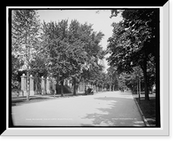 Historic Framed Print, Delaware Ave. at North St., Buffalo, N.Y.,  17-7/8" x 21-7/8"