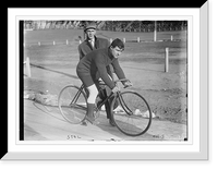 Historic Framed Print, Cyclist Stol,  17-7/8" x 21-7/8"