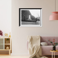 Historic Framed Print, Wm. [William] Penn Treaty Monument, Philadelphia, Pa.,  17-7/8" x 21-7/8"