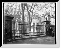 Historic Framed Print, Benjamin Franklin's grave [Christ Church Burial Ground], Philadelphia,  17-7/8" x 21-7/8"