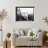 Historic Framed Print, Russian war ship Retvizan [sic], day before launching, Cramp's ship yards, Philadelphia,  17-7/8" x 21-7/8"