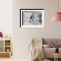 Historic Framed Print, Cyclist Anderson,  17-7/8" x 21-7/8"