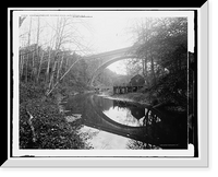 Historic Framed Print, Cabin John Bridge, Potomac River, Washington, D.C.,  17-7/8" x 21-7/8"
