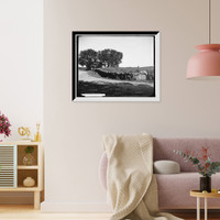 Historic Framed Print, Meriam's Corner, Concord,  17-7/8" x 21-7/8"