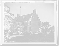 Historic Framed Print, Craddock House, oldest house in New England (1634), Medford, Mass.,  17-7/8" x 21-7/8"