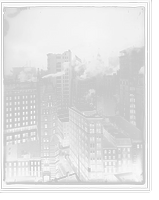 Historic Framed Print, [Cluster of skyscrapers, New York, New York],  17-7/8" x 21-7/8"