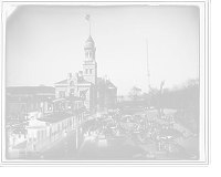 Historic Framed Print, Barge Office, New York,  17-7/8" x 21-7/8"