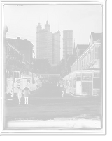 Historic Framed Print, St. Paul and Park Row buildings from Vesey St., New York,  17-7/8" x 21-7/8"