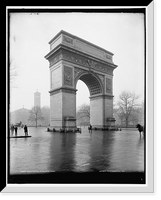 Historic Framed Print, Washington [Memorial] Arch, New York,  17-7/8" x 21-7/8"