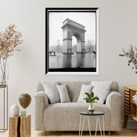 Historic Framed Print, Washington [Memorial] Arch, New York,  17-7/8" x 21-7/8"