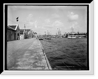 Historic Framed Print, Anchorage in inner bay [i.e. Sint Anna Bay], Curacao, D.W.I.,  17-7/8" x 21-7/8"