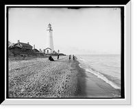 Historic Framed Print, Gratiot Light, Port Huron, Mich. - 2,  17-7/8" x 21-7/8"