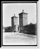 Historic Framed Print, Old City Gate, St. Augustine, Fla. - 2,  17-7/8" x 21-7/8"