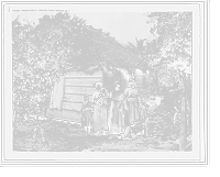 Historic Framed Print, Negro family, Grant's Town, Nassau, W.I.,  17-7/8" x 21-7/8"