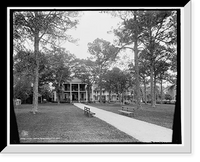 Historic Framed Print, Lynne Castle, Pass Christian, Miss.,  17-7/8" x 21-7/8"