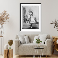 Historic Framed Print, Adeline Genee in first ballet skirt,  17-7/8" x 21-7/8"
