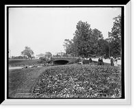 Pansy bed, Belle Isle Park, Detroit Classic, Antique Wall Art