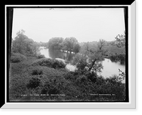 Historic Framed Print, The Huron River at Ypsilanti, Mich.,  17-7/8" x 21-7/8"