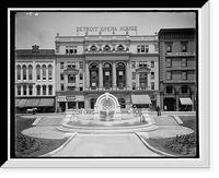 Antique Photo Print - Detroit, Michigan - Merrill Humane Fountain