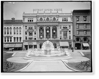 Antique Photo Print - Detroit, Michigan - Merrill Humane Fountain