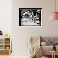 Historic Framed Print, Free ice in New York,  17-7/8" x 21-7/8"