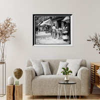 Historic Framed Print, Free ice in New York,  17-7/8" x 21-7/8"