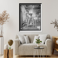 Historic Framed Print, [Marine engines made by Detroit Shipbuilding Co., a triple expansion] - 2,  17-7/8" x 21-7/8"