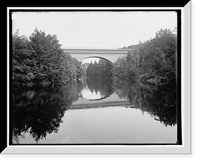 Historic Framed Print, Echo Bridge, Charles River, Newton, Mass.,  17-7/8" x 21-7/8"
