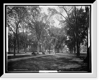 Historic Framed Print, City Green, New Haven,  17-7/8" x 21-7/8"