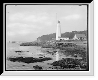 Historic Framed Print, Light House Point, New Haven - 2,  17-7/8" x 21-7/8"