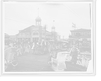 Historic Framed Print, Boardwalk and Steel Pier, Atlantic City,  17-7/8" x 21-7/8"