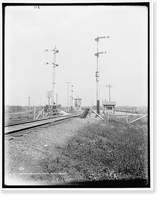 Interlocking signal plant, C.& A. Ry. i.e. Chicago & Alton Railway, Vintage Poster