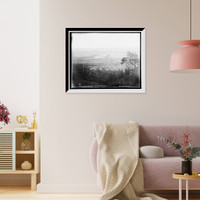 Historic Framed Print, Colorado Springs from Point Sublime, Colorado, C.S. & C.C. [i.e. Colorado Springs & Cripple Creek] Short Line,  17-7/8" x 21-7/8"