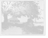 Historic Framed Print, Pavilion at Saratoga Lake, N.Y.,  17-7/8" x 21-7/8"