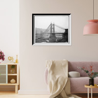 Historic Framed Print, The Point Bridge, Pittsburgh, Pa.,  17-7/8" x 21-7/8"