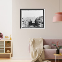 Historic Framed Print, The Gorge at Appledore, Isles of Shoals, N.H. [i.e. Maine],  17-7/8" x 21-7/8"