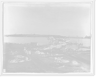 Historic Framed Print, The Harbor from Oceanic Hotel, Star Island, Isles of Shoals, N.H.,  17-7/8" x 21-7/8"