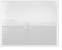 Historic Framed Print, Whale's [i.e. Whale] Back Light, Portsmouth, N.H. - 2,  17-7/8" x 21-7/8"