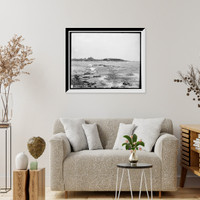 Historic Framed Print, Passaconaway Inn from Barn Point, York, Me.,  17-7/8" x 21-7/8"