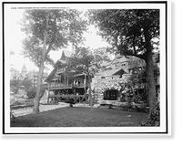 Porte cochere and balconies, Lake Mohonk Mountain House, N.Y, Antique Poster