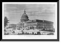 Historic Framed Print, The Capitol at Washington,  17-7/8" x 21-7/8"