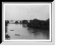 Historic Framed Print, View from the skating pavilion, Belle Isle [Park],  17-7/8" x 21-7/8"