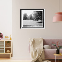 Historic Framed Print, Graves of the unknown dead, National Cemetery, Chattanooga, Tenn.,  17-7/8" x 21-7/8"