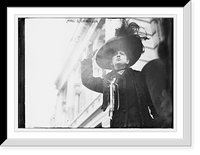 Historic Framed Print, Mrs. S. Loebinger waving, New York,  17-7/8" x 21-7/8"